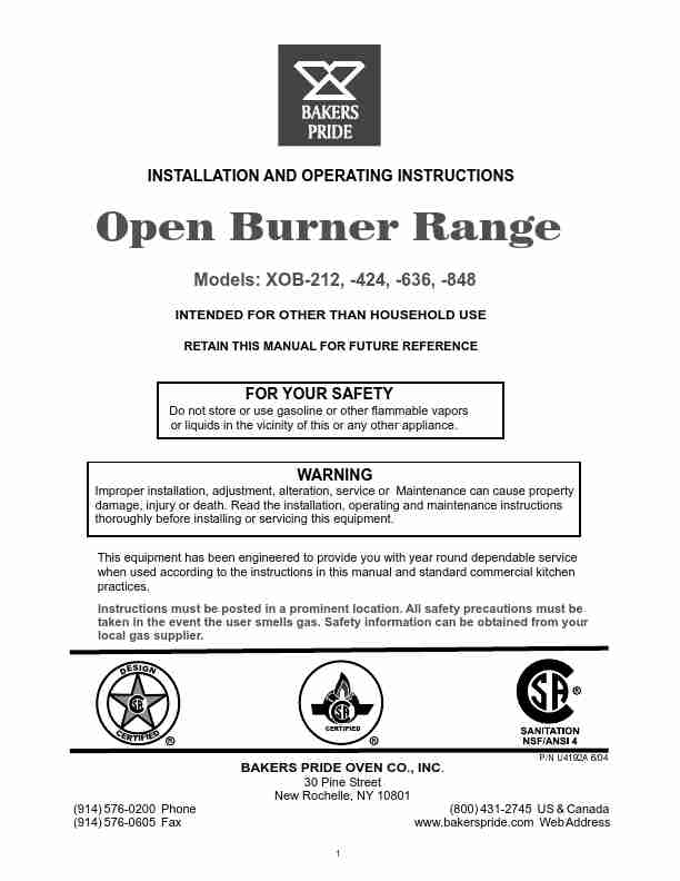 Bakers Pride Oven Range XOB-212-page_pdf